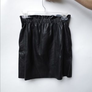 Zara faux leather skirt